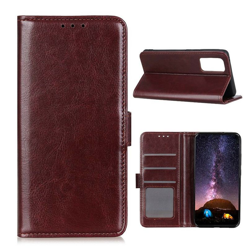 Capa Flip Para Samsung Galaxy S20 FE Estilo Clássico De Couro