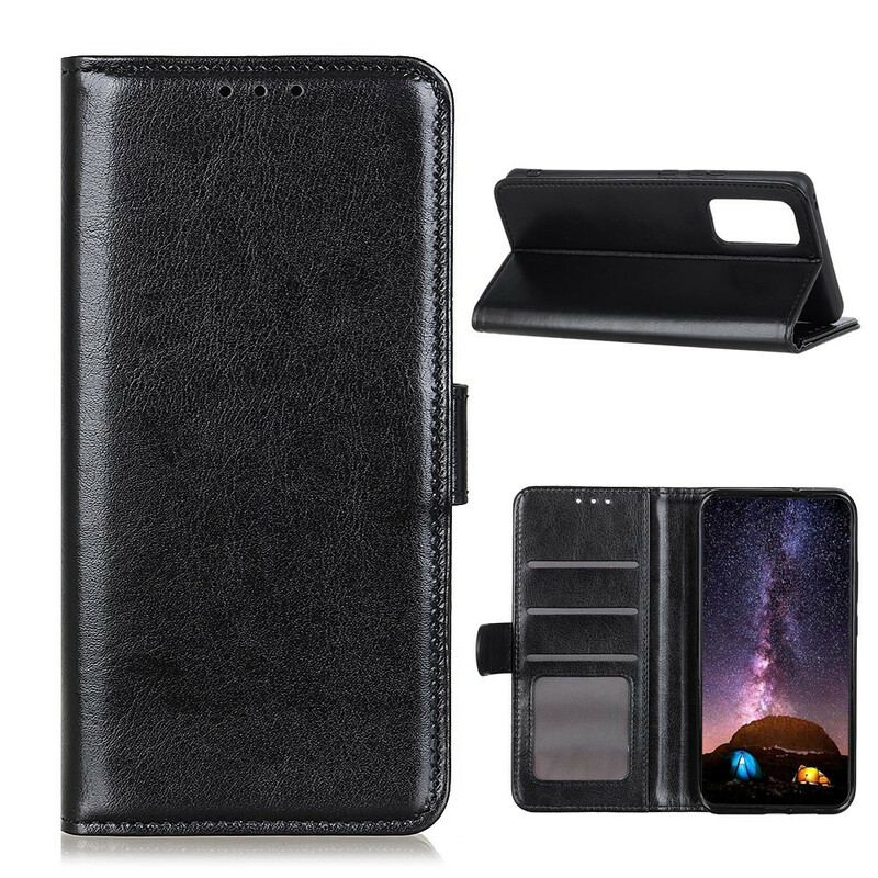 Capa Flip Para Samsung Galaxy S20 FE Estilo Clássico De Couro