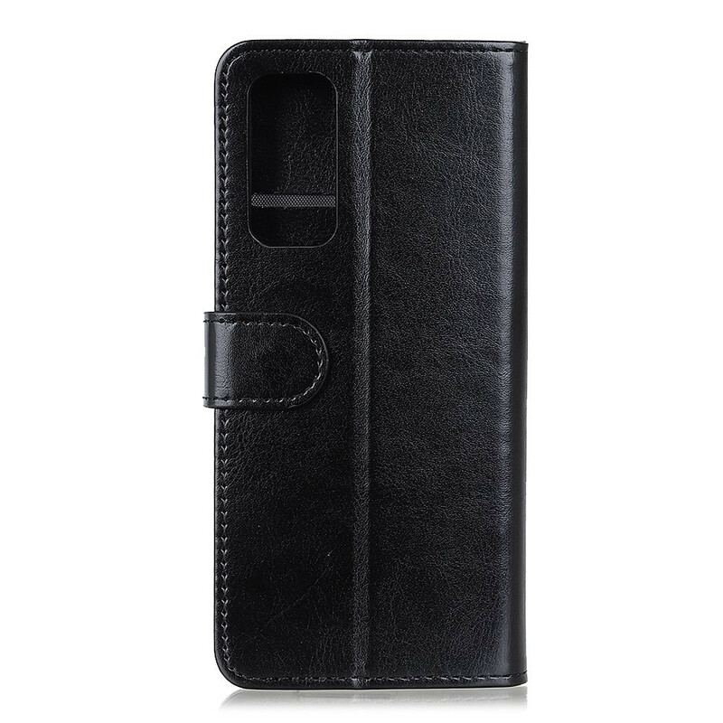 Capa Flip Para Samsung Galaxy S20 FE Estilo Clássico De Couro