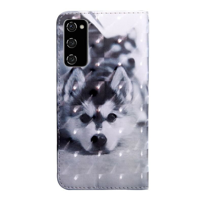 Capa Flip Para Samsung Galaxy S20 FE Gustavo. O Cachorro