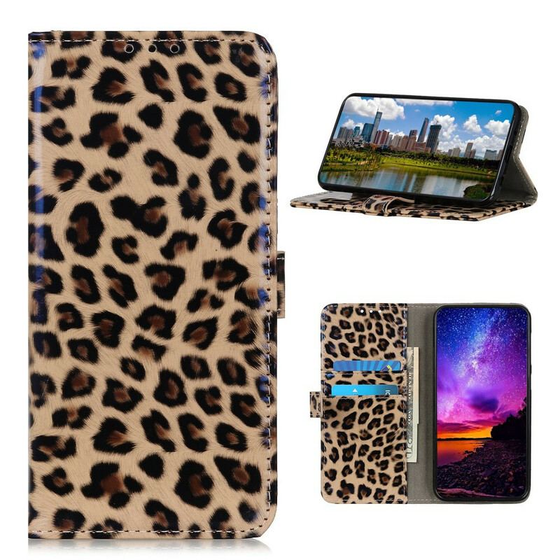 Capa Flip Para Samsung Galaxy S20 FE Leopardo