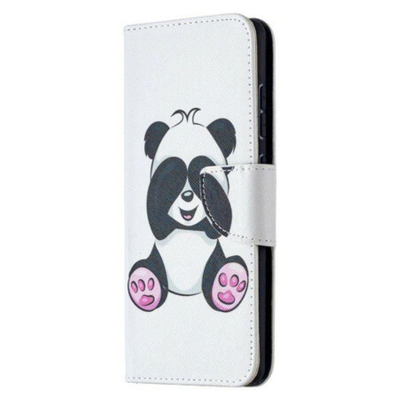 Capa Flip Para Samsung Galaxy S20 FE Panda Divertido