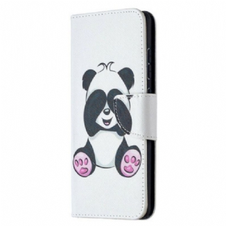 Capa Flip Para Samsung Galaxy S20 FE Panda Divertido