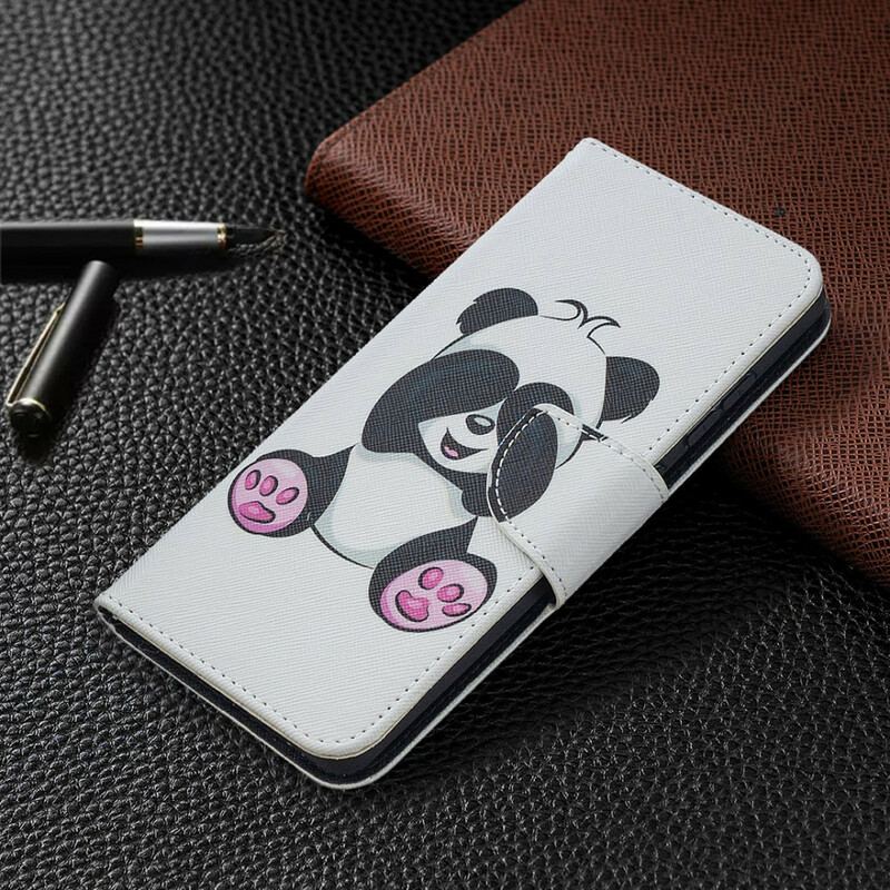 Capa Flip Para Samsung Galaxy S20 FE Panda Divertido