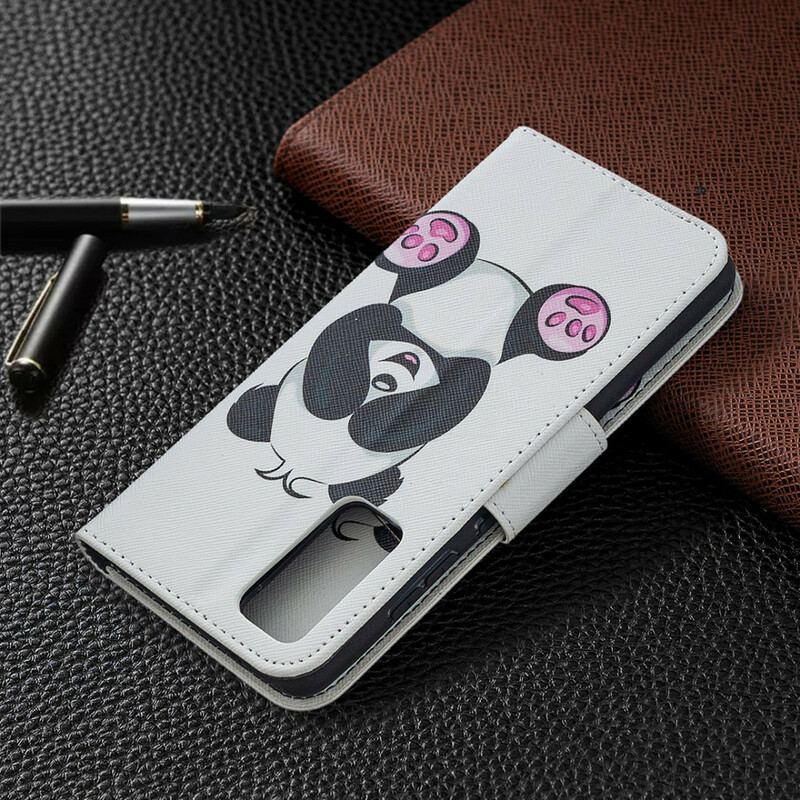 Capa Flip Para Samsung Galaxy S20 FE Panda Divertido