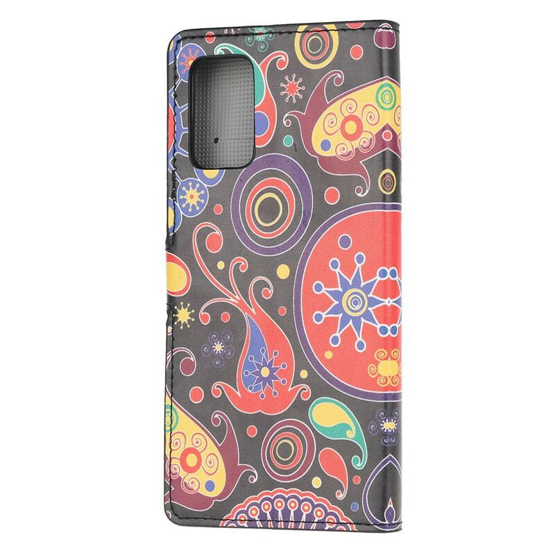 Capa Folio Para Samsung Galaxy S20 FE Design Da Galáxia