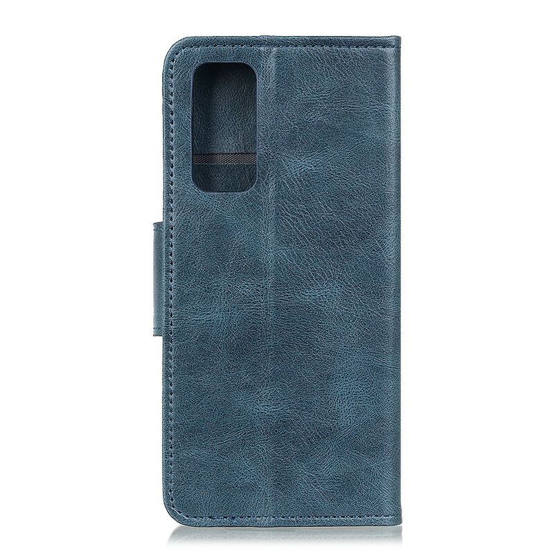 Capa Folio Para Samsung Galaxy S20 FE Fecho Reversível Efeito Couro