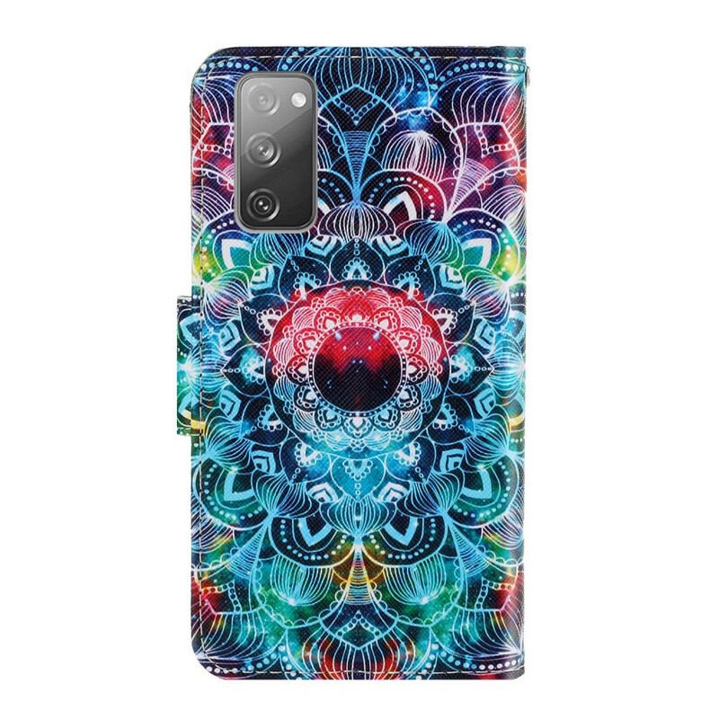 Capa Folio Para Samsung Galaxy S20 FE Mandala No Céu