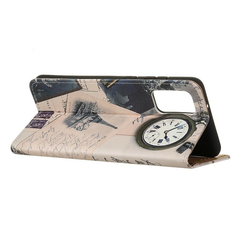 Capa Folio Para Samsung Galaxy S20 FE Torre Eiffel Do Poeta