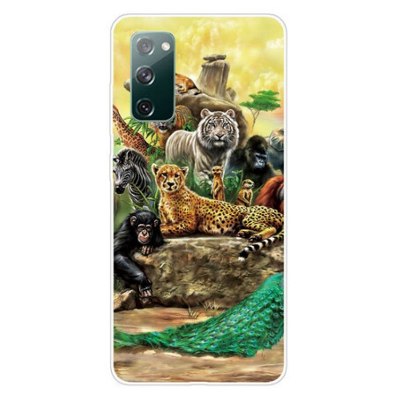 Capa Para Samsung Galaxy S20 FE Animais Do Safári