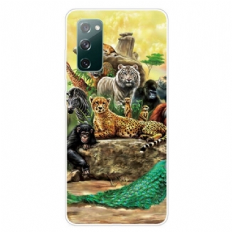 Capa Para Samsung Galaxy S20 FE Animais Do Safári