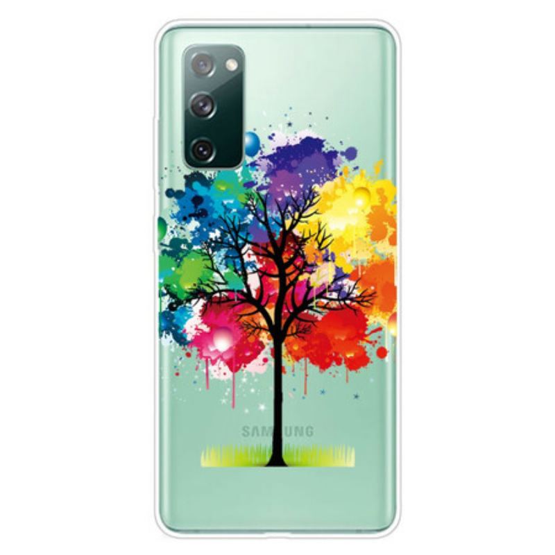 Capa Para Samsung Galaxy S20 FE Árvore Aquarela Perfeita