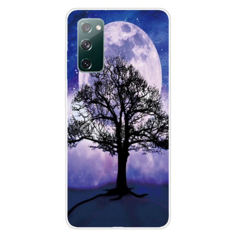 Capa Para Samsung Galaxy S20 FE Árvore E Lua