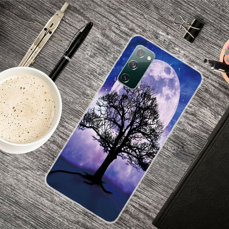 Capa Para Samsung Galaxy S20 FE Árvore E Lua