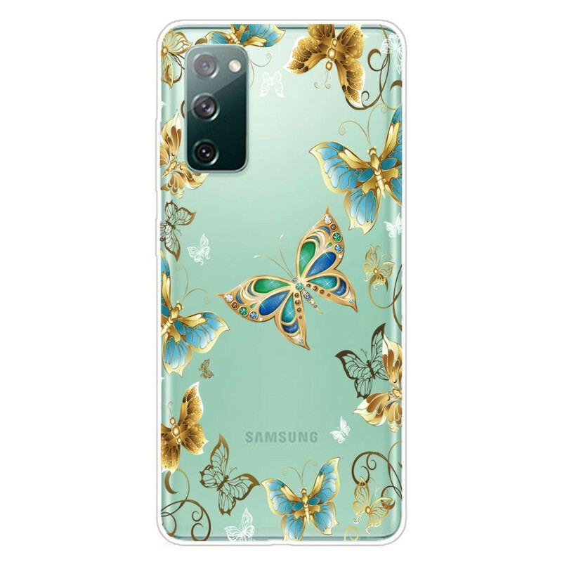 Capa Para Samsung Galaxy S20 FE Borboletas De Design