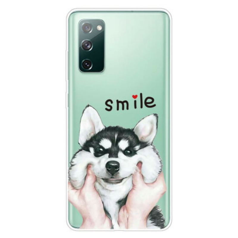 Capa Para Samsung Galaxy S20 FE Cachorro Sorridente