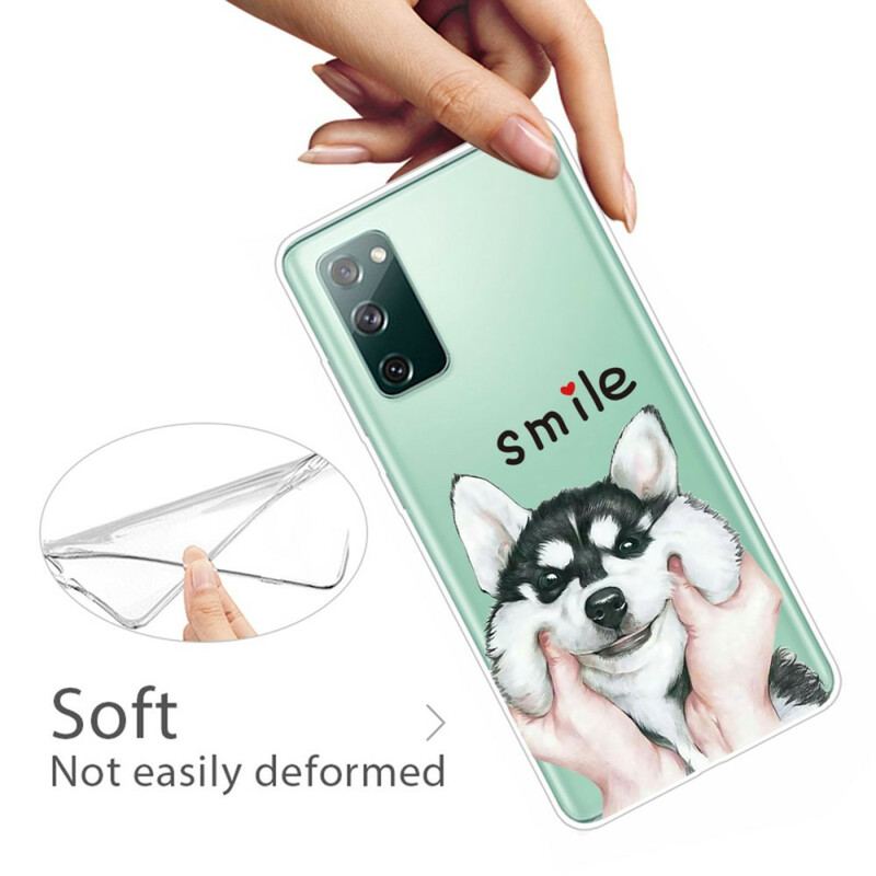 Capa Para Samsung Galaxy S20 FE Cachorro Sorridente