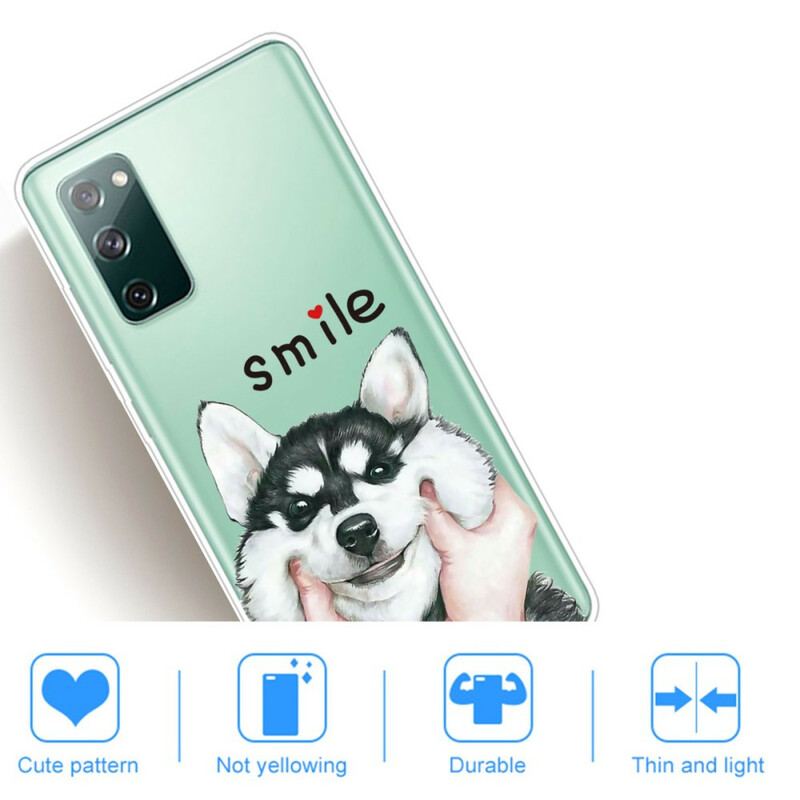 Capa Para Samsung Galaxy S20 FE Cachorro Sorridente