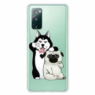 Capa Para Samsung Galaxy S20 FE Cachorros Engraçados