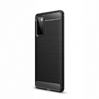 Capa Para Samsung Galaxy S20 FE Fibra De Carbono Escovada