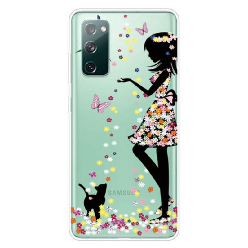 Capa Para Samsung Galaxy S20 FE Linda Cabeça De Flor