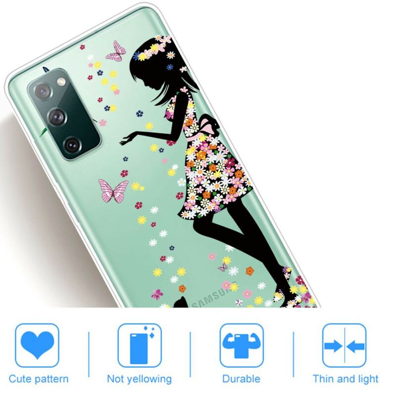 Capa Para Samsung Galaxy S20 FE Linda Cabeça De Flor