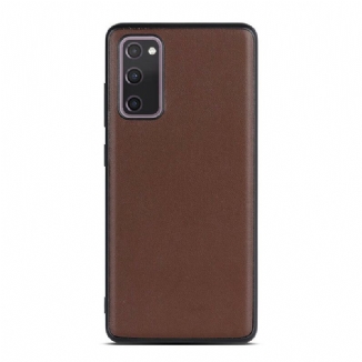 Capa Para Samsung Galaxy S20 FE Negócios De Couro Genuíno