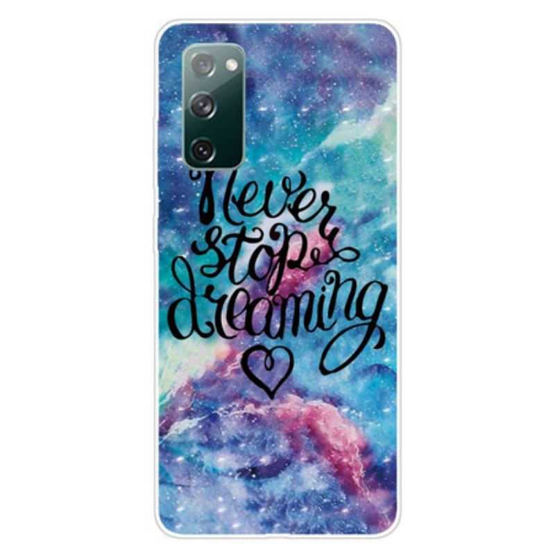 Capa Para Samsung Galaxy S20 FE Nunca Pare De Sonhar