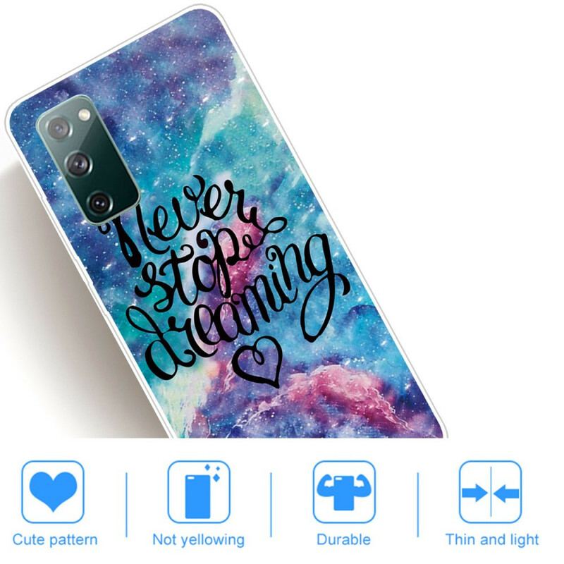 Capa Para Samsung Galaxy S20 FE Nunca Pare De Sonhar