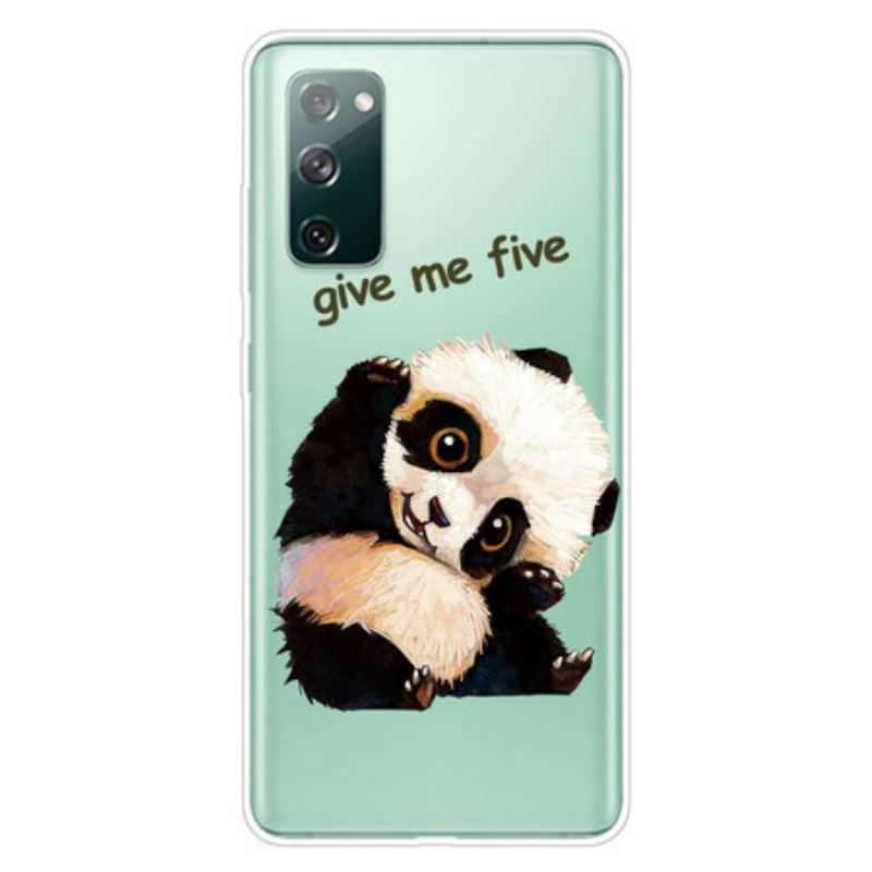 Capa Para Samsung Galaxy S20 FE Panda Sem Costura Dá-me Cinco