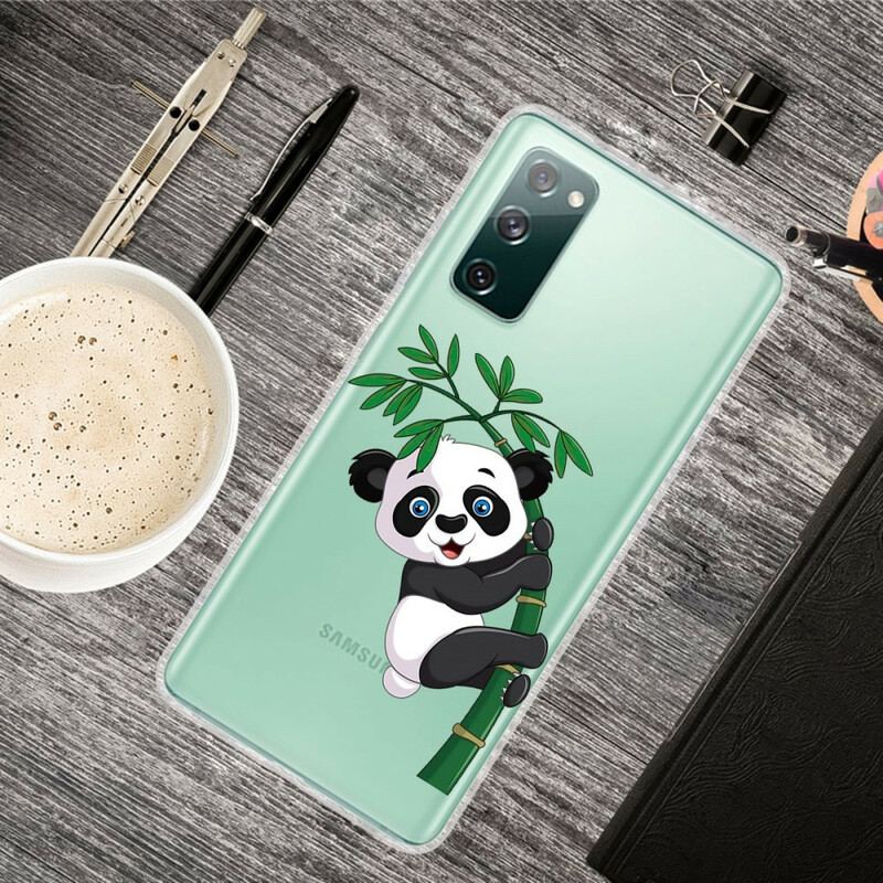 Capa Para Samsung Galaxy S20 FE Panda Sem Costura Em Bambu