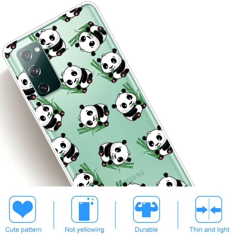 Capa Para Samsung Galaxy S20 FE Pequenos Pandas