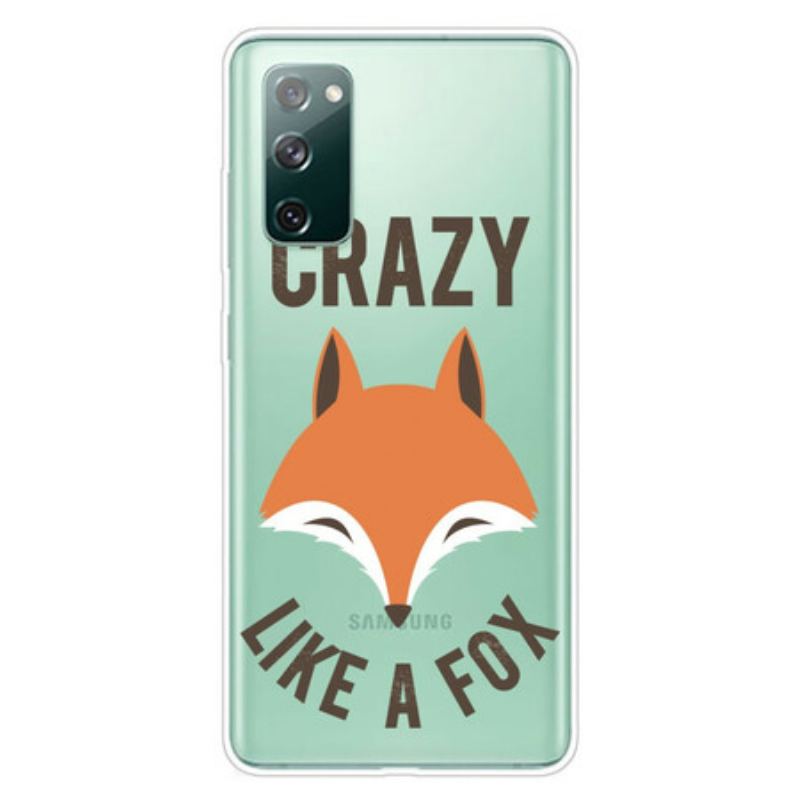 Capa Para Samsung Galaxy S20 FE Raposa / Louco Como Uma Raposa