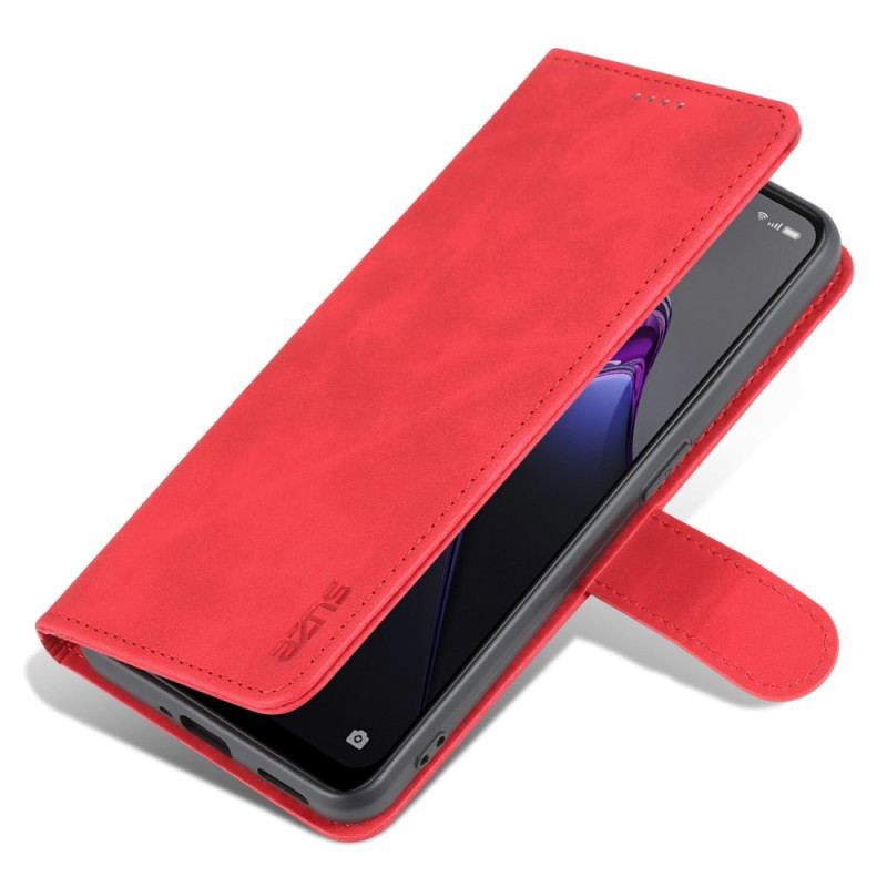 Capa De Couro Para Oppo Reno 8 Pro Estilo De Couro Azns