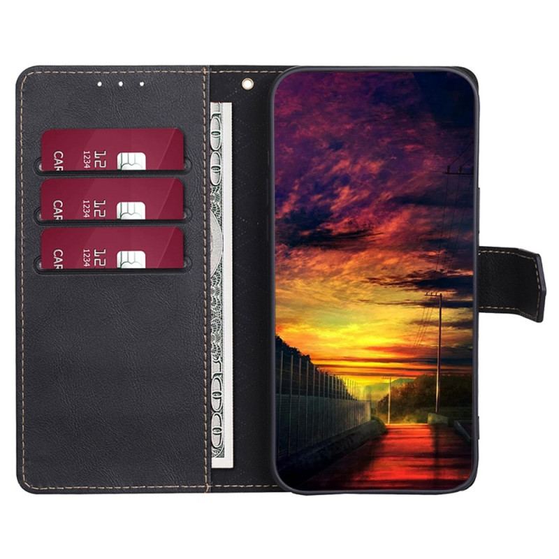 Capa Em Pele Para Oppo Reno 8 Pro Couro Sintético Curtido