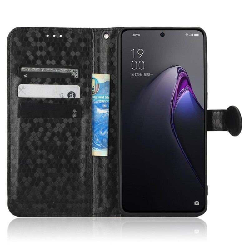 Capa Flip Para Oppo Reno 8 Pro De Cordão Design Strappy 3d