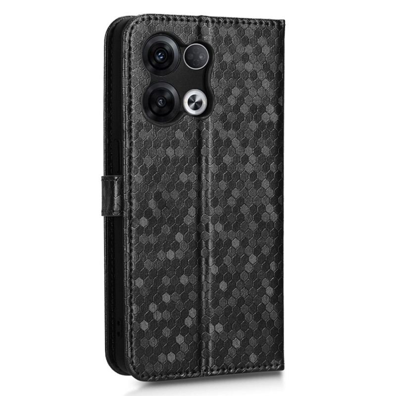 Capa Flip Para Oppo Reno 8 Pro De Cordão Design Strappy 3d