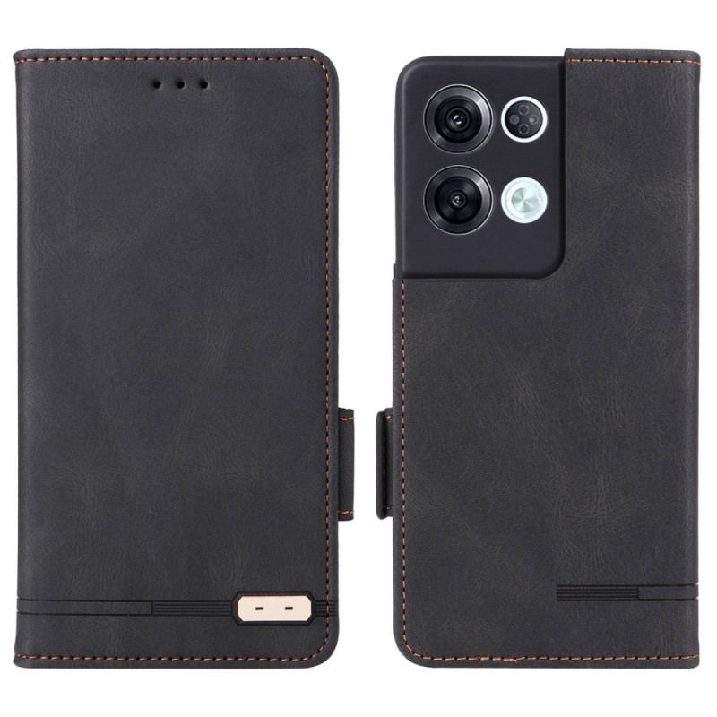 Capa Flip Para Oppo Reno 8 Pro Elegância Sutil