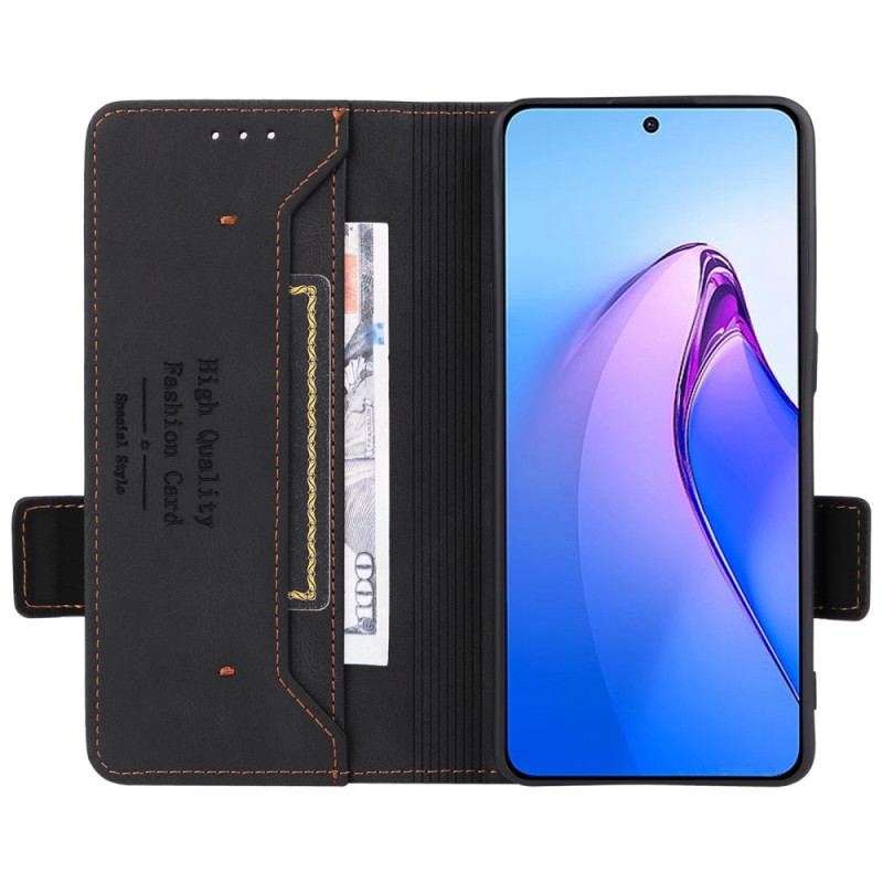 Capa Flip Para Oppo Reno 8 Pro Elegância Sutil