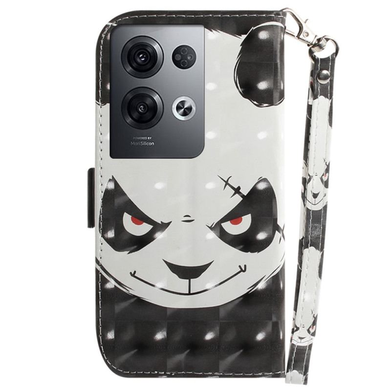 Capa Flip Para Oppo Reno 8 Pro Panda Bravo