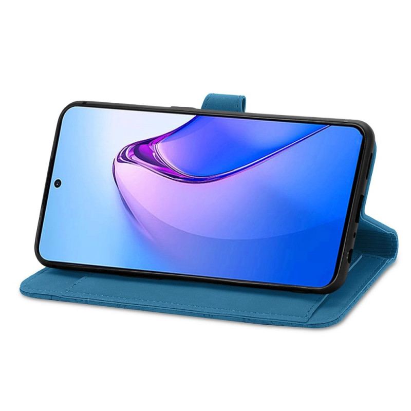 Capa Flip Para Oppo Reno 8 Pro Porta Moedas Rendado