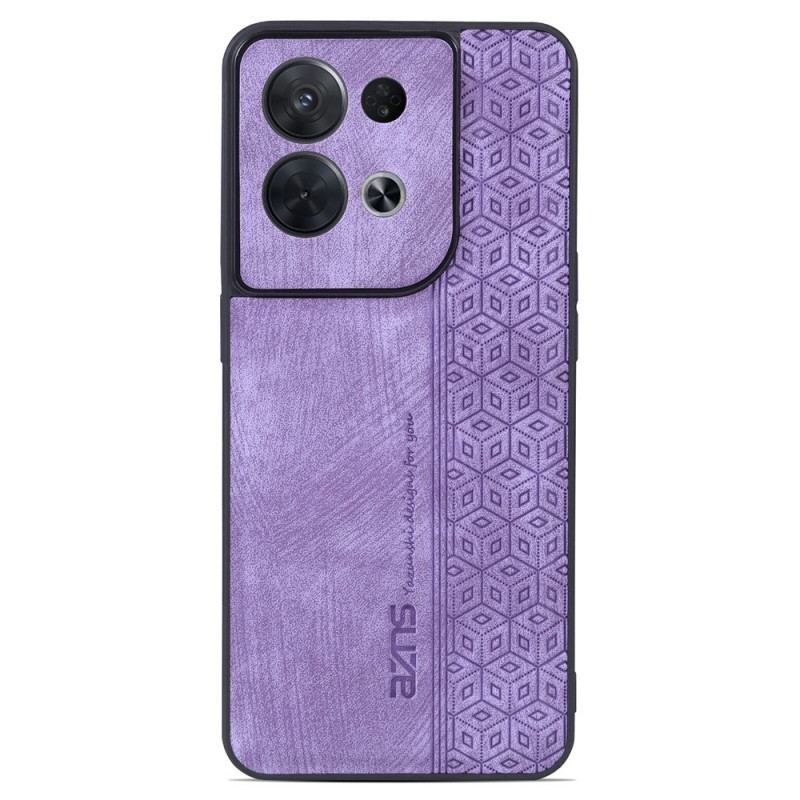 Capa Para Oppo Reno 8 Pro Efeito Couro Azns