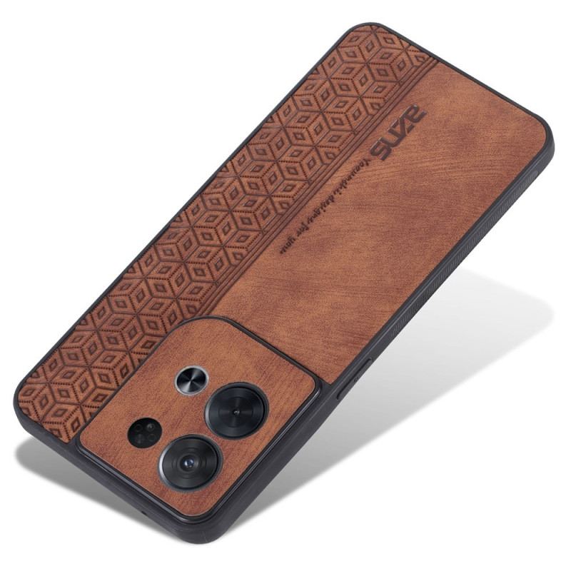 Capa Para Oppo Reno 8 Pro Efeito Couro Azns