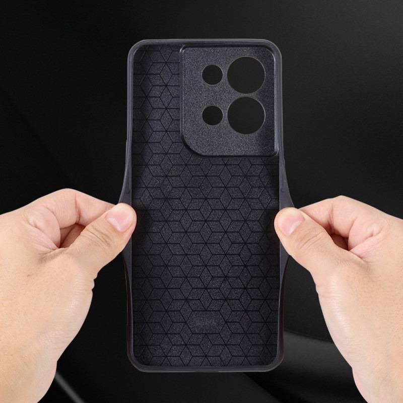 Capa Para Oppo Reno 8 Pro Efeito Couro Azns