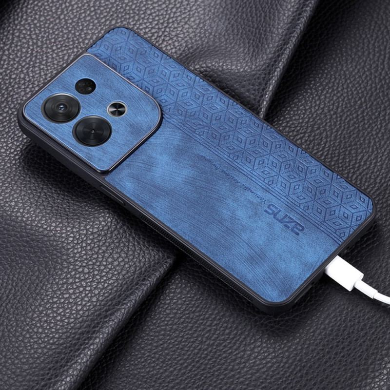 Capa Para Oppo Reno 8 Pro Efeito Couro Azns