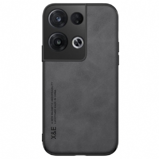 Capa Para Oppo Reno 8 Pro Efeito Couro X&e