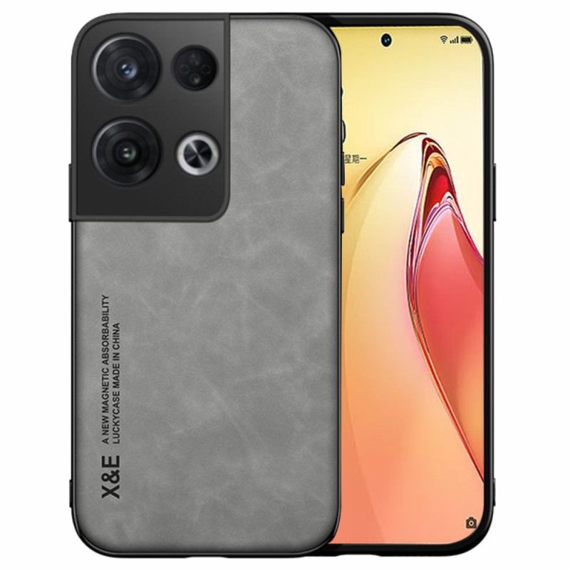 Capa Para Oppo Reno 8 Pro Efeito Couro X&e