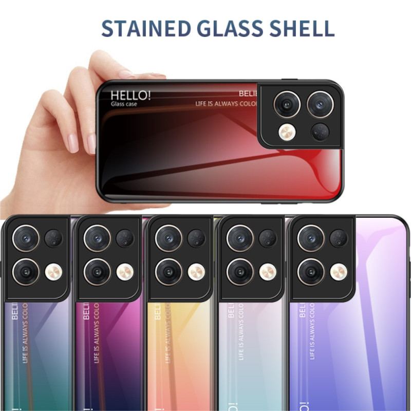 Capa Para Oppo Reno 8 Pro Olá Vidro Temperado