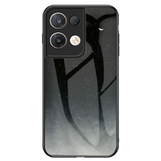 Capa Para Oppo Reno 8 Pro Padrão De Vidro Temperado