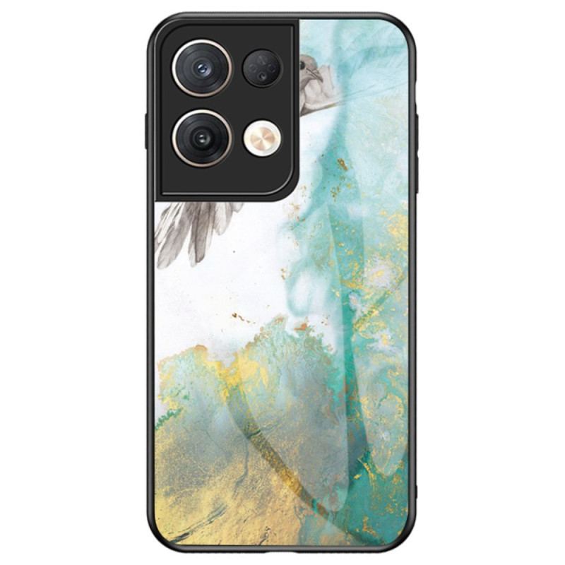 Capa Para Oppo Reno 8 Pro Vidro Temperado De Mármore